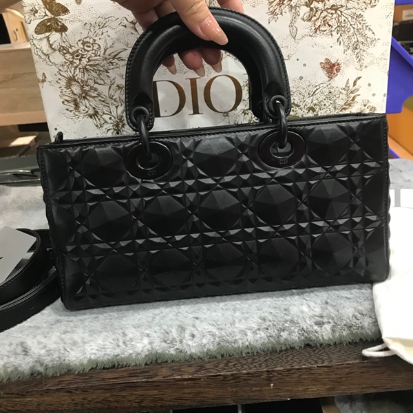 Túi Dior Lady D-Joy 3D dden 25cm +