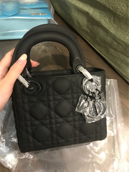 Túi Dior Lady đen sz mini