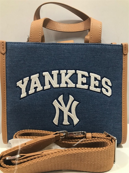 Túi NY Jean Xanh Phối Vàng Bò KG+