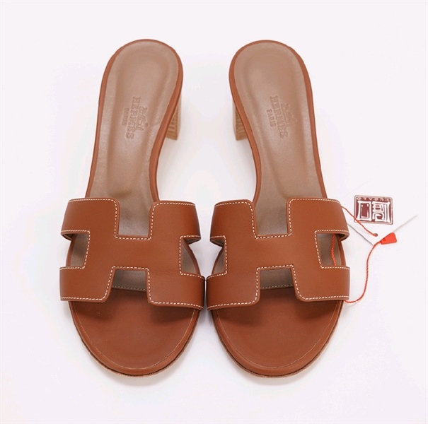 Dép Hermes da nâu KG+