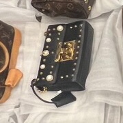 Túi GG đen đính ngọc +