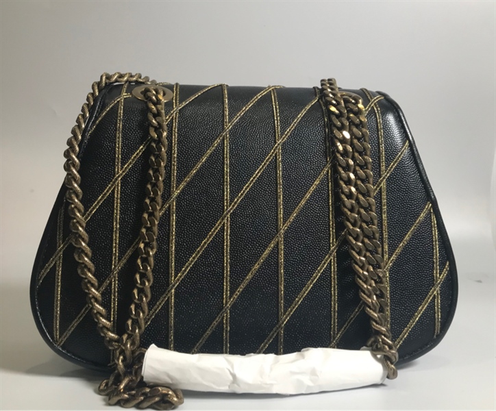 Túi moschino khoá sư tử vàng KG+