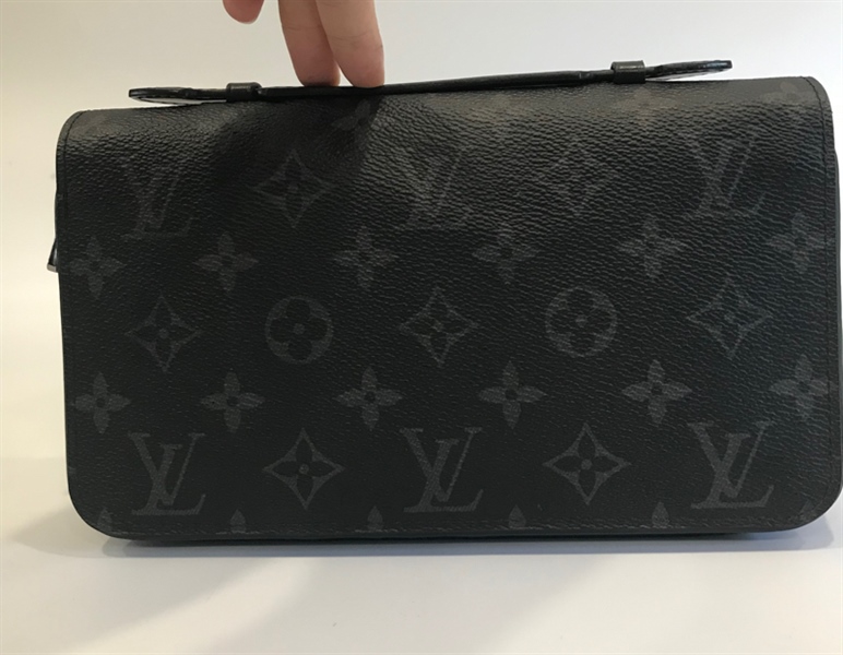 Túi Lv xanh đen hoa KG+