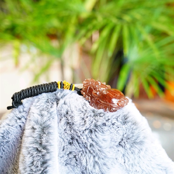 Long quy thạch anh tóc đỏ (s18) 528525 +