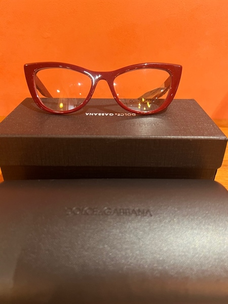 Kính D&G gọng đỏ đô KG+