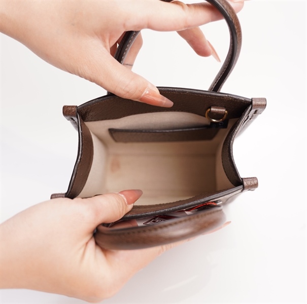 Túi GG tger nâu sz 15cm TB+