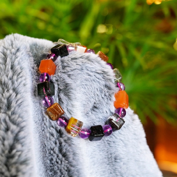 Vòng tay thạch anh đa sắc (s3) +