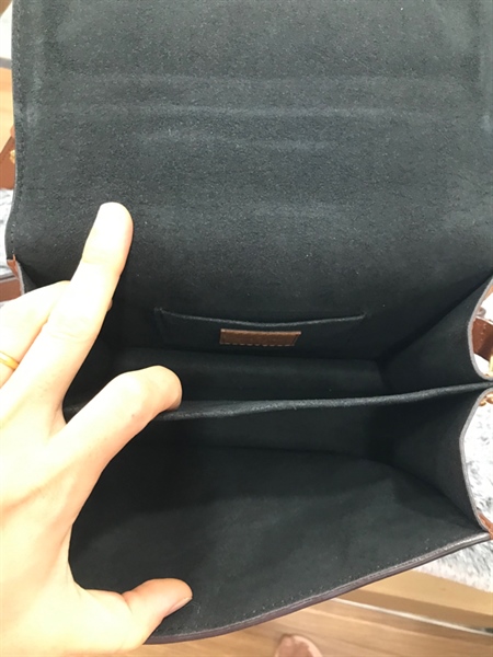 Túi LV Dolphine Nâu Vàng phối nâu đậm+