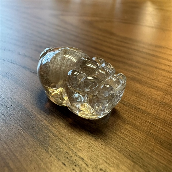 Cụ tỳ hưu thạch anh tóc vàng +