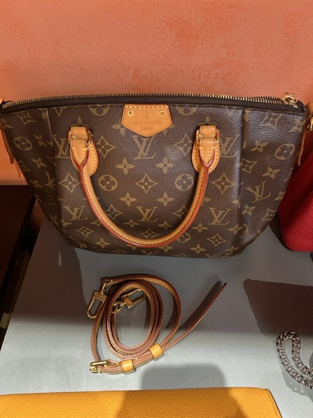 Túi LV hoa nâu +