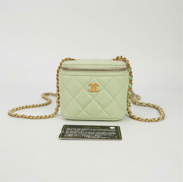 Túi Chanel màu xanh (31800618) size10 (BQ) KG+