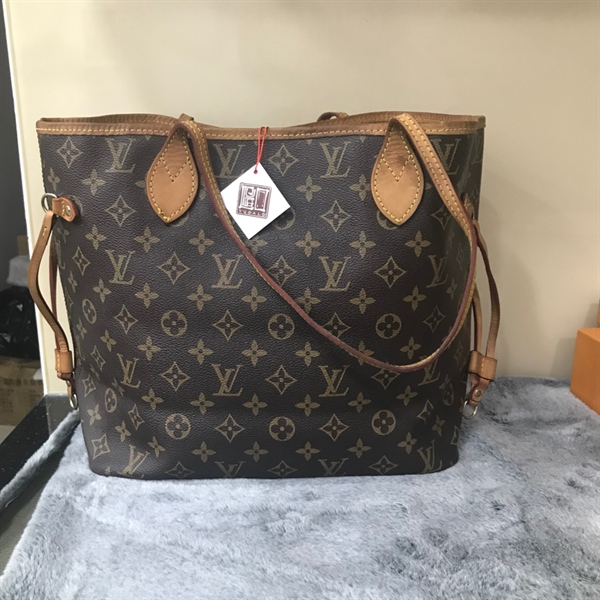 Túi Tote LV hoa nâu size 30cm++