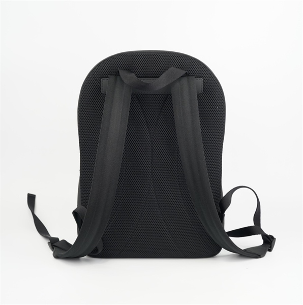 Balo GG đen dập chữ nổi+