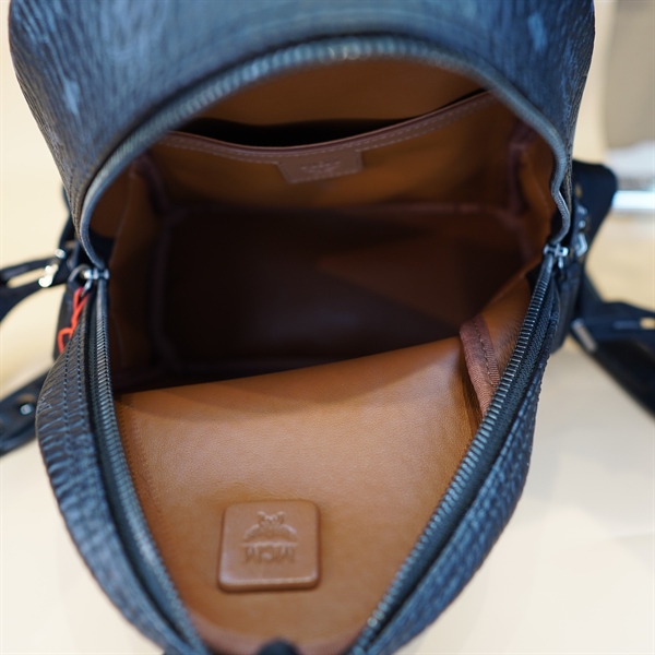 Balo MCM xanh đen KG+