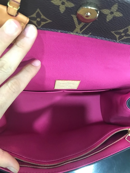 Túi LV Hoa Nâu Dây Đỏ+