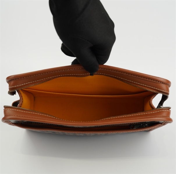 Túi Ego Yard nâu lòng vàng +