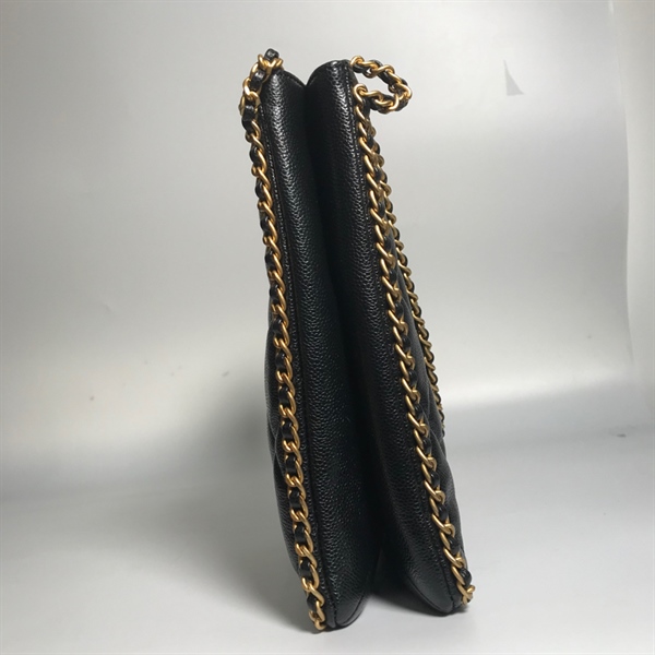 Túi Chanel vuông xích vàng KG+