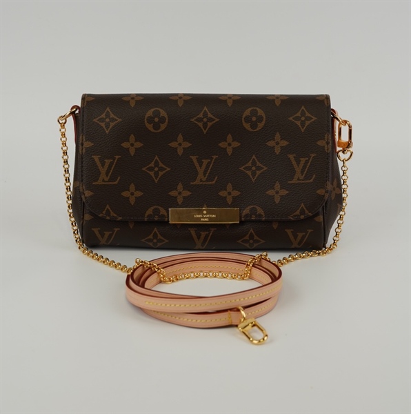 Túi LV kẹp nách hoa nâu +