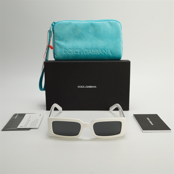 Mắt kính DG DG6187 vuông trắng KG+