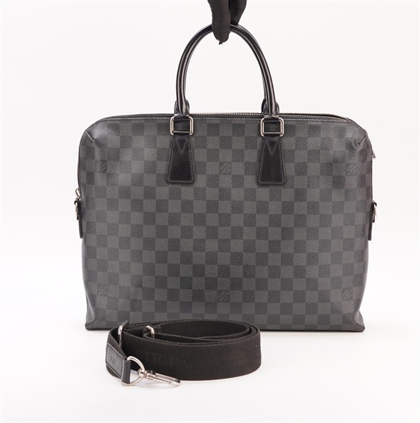 Túi LV ô vuông đen KG+