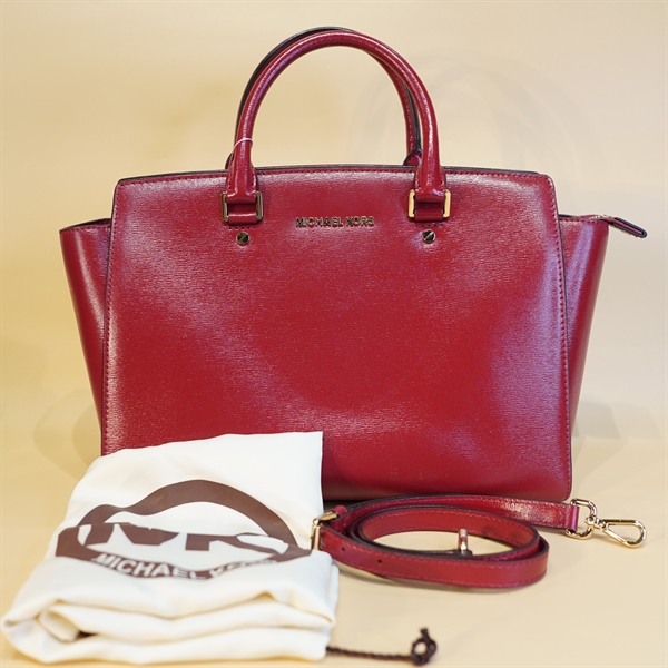 Túi Michael Kors đỏ KG+