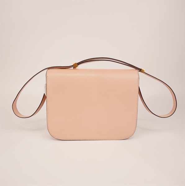 Túi Celine hồng nhạt khoá vàng+