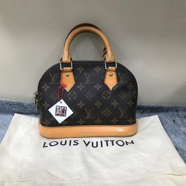 Túi LV Alma hoa nâu kèm ổ chìa KG+