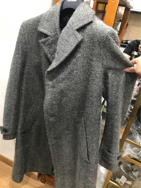 Áo khoác LV xám dáng dài KG+