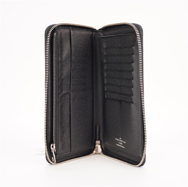 Ví LV ô vuông xanh đen +