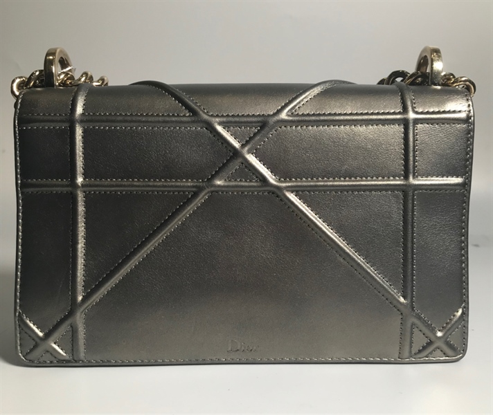 Túi Dior bạc dây xích KG+