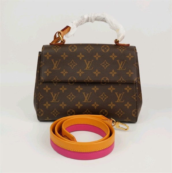 Túi LV Cluny hoa nâu lòng hồng +