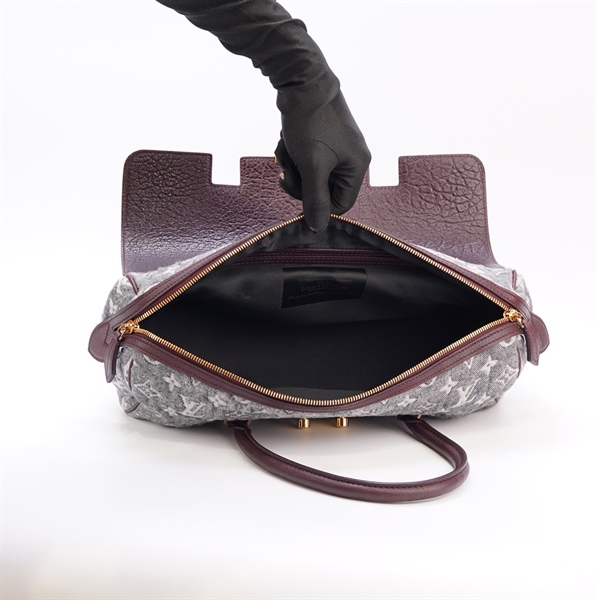 Túi LV màu xám nhạt phối da KG+