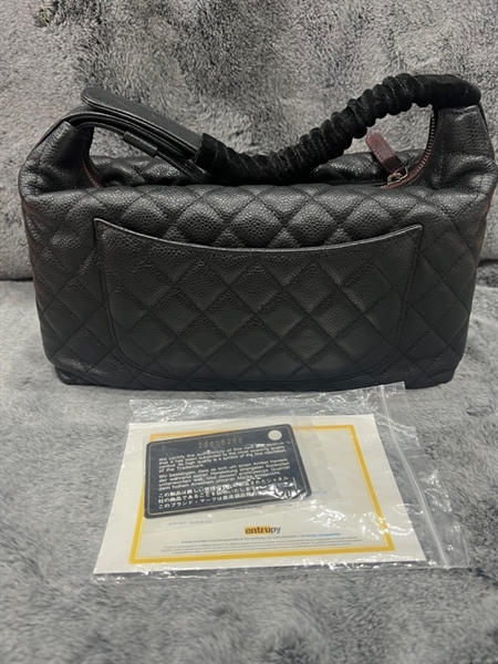 Túi Chanel đen da cavia KG+