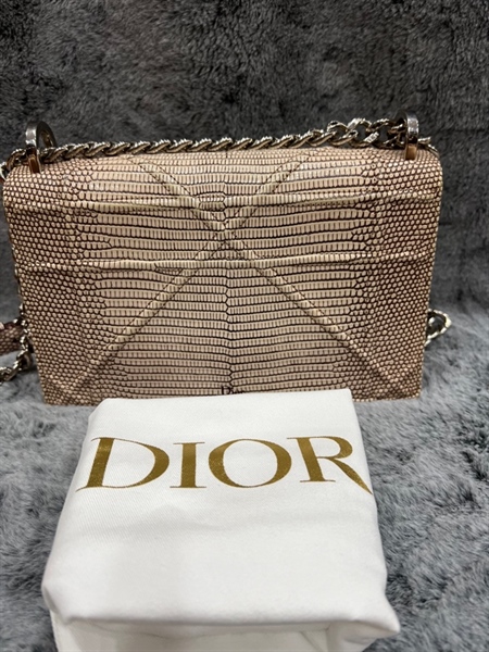 Túi Dior thằn lằn màu nâu +