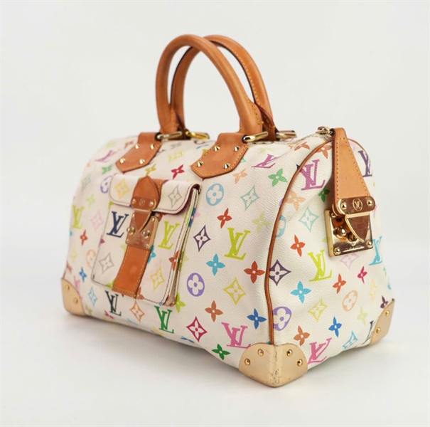 Túi LV hoa màu quai nâu size 25 +