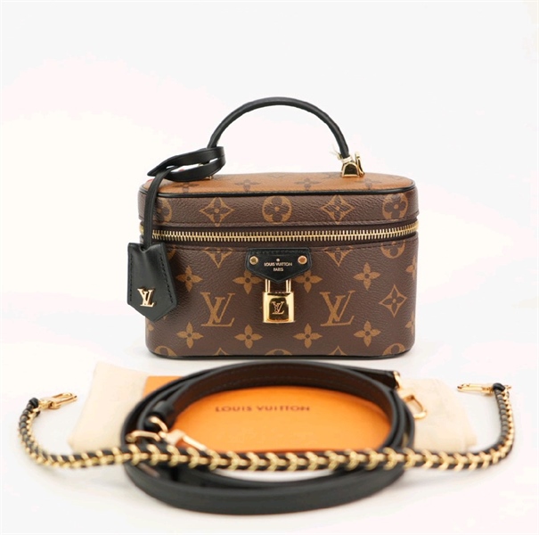 Túi LV hoa nâu kèm ổ khoá KG+