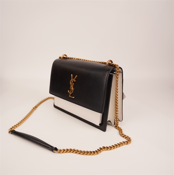 Túi YSL trắng đen 22cm+