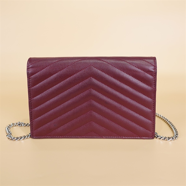 Túi YSL màu đỏ mận +