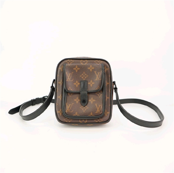Túi LV đeo chéo hoa nâu KG+