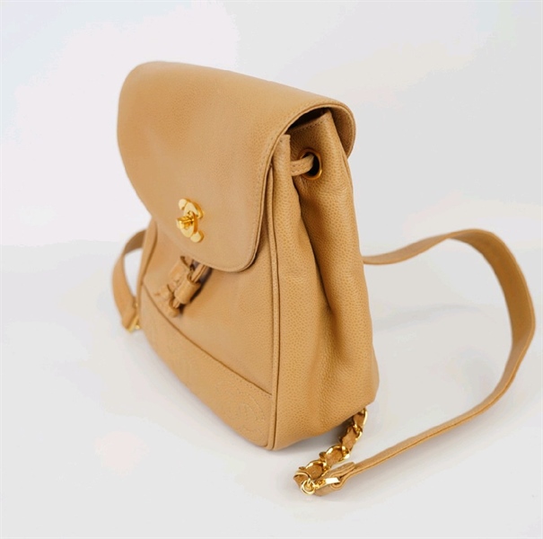 Balo Chanel vàng bò KG+