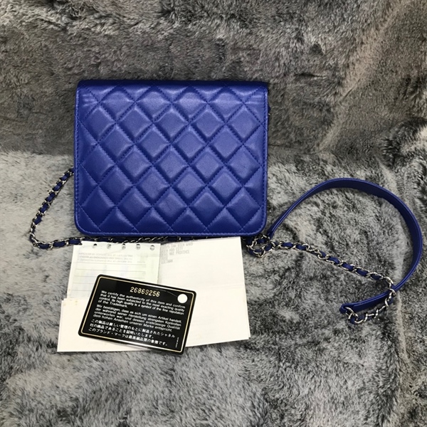 Túi Chanel xanh dương KG+