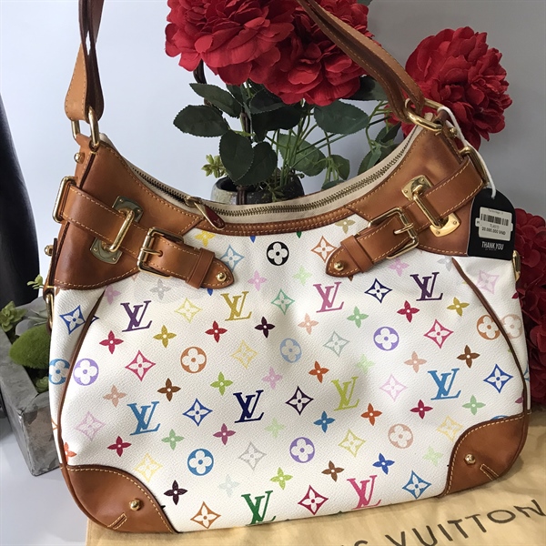 Túi LV Greta hoa màu KG+