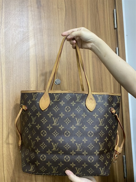 Túi Neverfull LV logo nhiều màu +