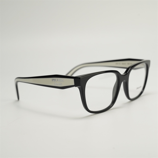 Mắt kính Prada VPR 17Z đen phối trắng KG+