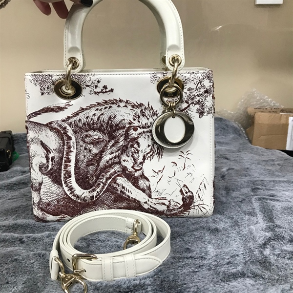Túi Dior Lady Trắng Hình Thú KG+