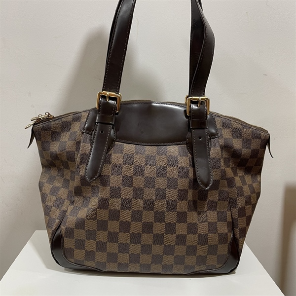 Túi Tote LV Ô Vuông Lòng Đỏ+