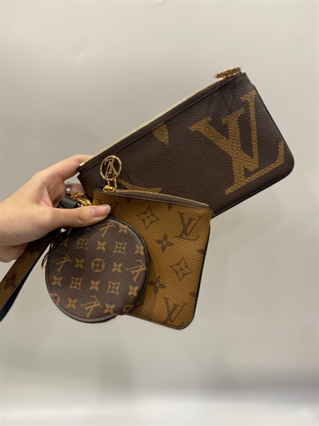 Ví LV hoa nâu (set 3) +