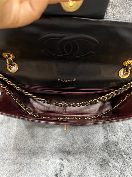 Túi Chanel đen size lớn KG+