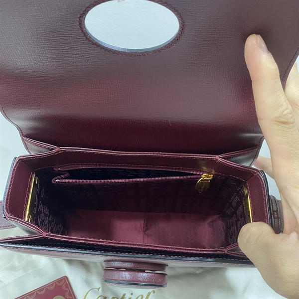 Túi Cartier đỏ đậm KG +