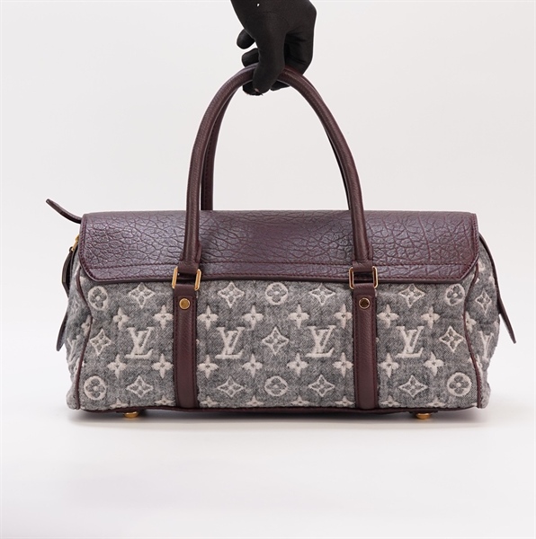 Túi LV màu xám nhạt phối da KG+